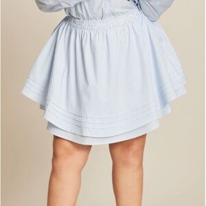 11 Honore Nelly Striped Skater Skirt Pockets Size 18